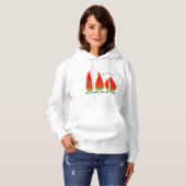 Niedliche Singen Chili Paprikaschoten Cartoon Illu Hoodie (Vorne ganz)