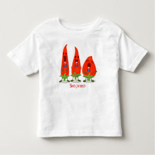 Niedliche Singen Chili Paprikaschoten Cartoon Illu Kleinkind T-shirt