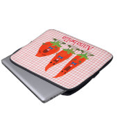 Niedliche Singen Chili Paprikaschoten Cartoon Illu Laptopschutzhülle (Vorne Knopf)