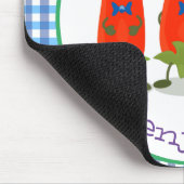 Niedliche Singen Chili Paprikaschoten Cartoon Illu Mousepad (Ecke)