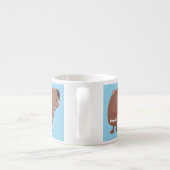 Niedliche singende Capybara ukulele Cartoon Illust Espressotasse (Rückseite)