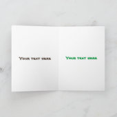 Niedliche Singende Capybara ukulele Cartoon Illust Karte (Innenseite)