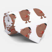 Niedliche singende Capybara ukulele Cartoon Illust Krawatte (Gerollt)