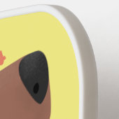 Niedliche singende Capybara ukulele Cartoon Illust Pickleball Schläger (Linke Seite)