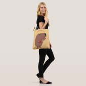 Niedliche singende Capybara ukulele Cartoon Illust Tasche (Am Model)