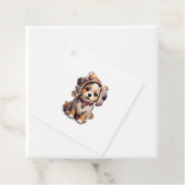 Niedliche Single-Hund-Aufkleber Geschenkanhänger (Beispiel)