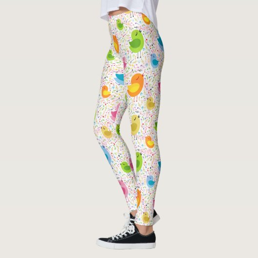 Niedliche Singvögel Leggings (Links)
