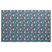 Niedliche Sinterklaas und Muster auf der Marine Stoff (Fat Quarter (45,7 x 55,9 cm))