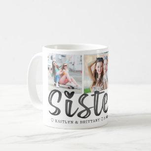 Niedliche SISTER Forever Freunde 3 Fotos Kaffeetasse