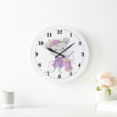 niedliche Sitzecke Große Wanduhr (Zuhause)