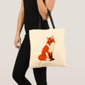 Niedliche sitzende Taschen-Tasche Fox Tragetasche (Vorderseite (Produkt))