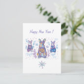 niedliche Sitzkarte Postkarte (Stehend Vorderseite)