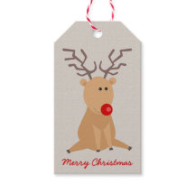 Niedliche Sitzung Rentier Rustikales Weihnachtsges