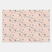 Niedliche Skandinavier Weihnachtsbild Geschenkpapier Set (Vorderseite 3)