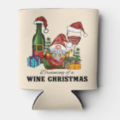 Niedliche skandinavische Gnome-Urlaubsgestaltung Dosenkühler (Vorderseite)