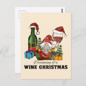 Niedliche skandinavische Gnome-Urlaubsgestaltung Postkarte (Vorne/Hinten)