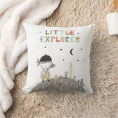 Niedliche skandinavische Kleine Explorer Kinder Kissen (Decke)