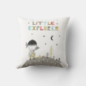 Niedliche skandinavische Kleine Explorer Kinder Kissen (Rückseite)