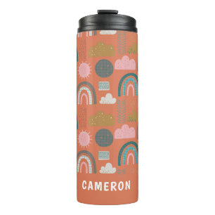 Niedliche skandinavische Regenbows Personalisiert Thermosbecher