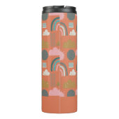 Niedliche skandinavische Regenbows Personalisiert Thermosbecher (Rückseite)