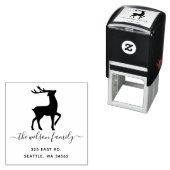 Niedliche skandinavische Rentiere Nordische Rückse Permastempel (Beispiel)