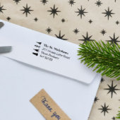 Niedliche skandinavische Rücksendeadresse Permastempel