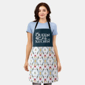 niedliche skandinavische Volkskunst Schürze (Getragen)