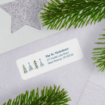 Niedliche skandinavische Weihnachtsbäume
