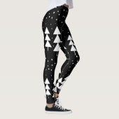 Niedliche skandinavische Weihnachtsbäume Leggings (Rechts)