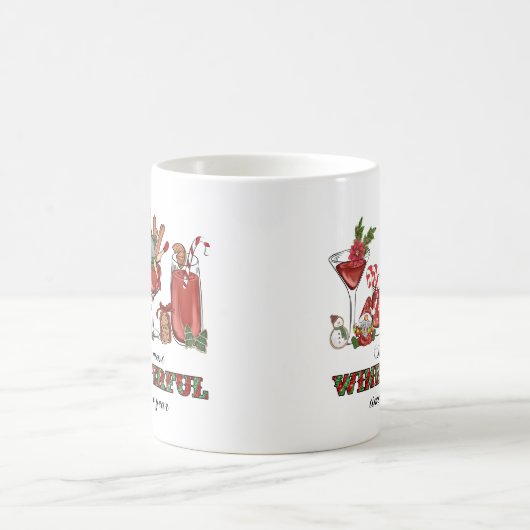 Niedliche skandinavische Weihnachtsglocken mit Wei Kaffeetasse (Mittel)