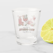 Niedliche skandinavische Weihnachtsglocken mit Wei Schnapsglas (Rückseite)