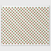 Niedliche skandinavische Weihnachtsherzen Geschenkpapier (Flach)