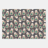 Niedliche skandinavische Weihnachtsmuster Geschenkpapier Set (Vorderseite 2)