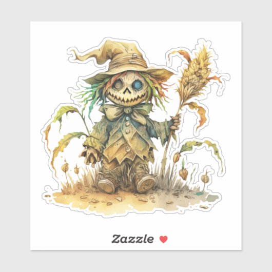 Niedliche Skarektur, Halloween Pumpkin, Sticker (Blatt)