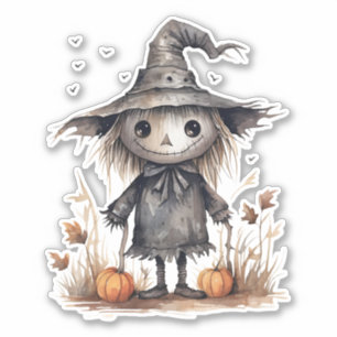 Niedliche Skarektur, Halloween Pumpkin, Sticker