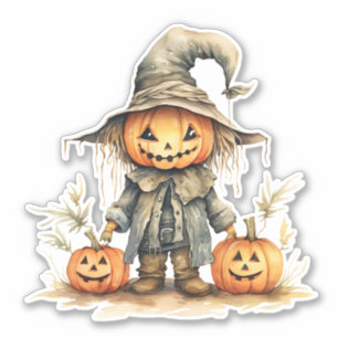 Niedliche Skarektur, Halloween Pumpkin, Sticker