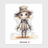 Niedliche Skarektur, Halloween-Sticker Aufkleber (Blatt)