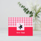 Niedliche Skateboard Postkarte (Stehend Vorderseite)