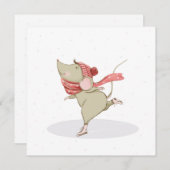 Niedliche Skaten-Maus (Vorne/Hinten)