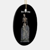 Niedliche Skeleton Grabstein Halloween Ornament (Rechts)