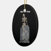 Niedliche Skeleton Grabstein Halloween Ornament (Links)