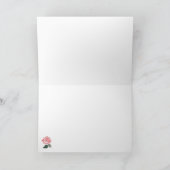 Niedliche Skelettbrücke und -bräutigam im Hochzeit Karte (Innenseite)