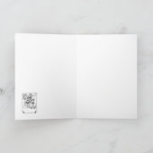 Niedliche Skelette auf Roller Untersetzer Ride Karte (Innenseite)