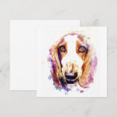 Niedliche Skizze für Hunde im Basset (Vorne/Hinten)