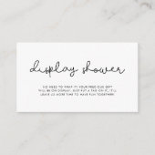 Niedliche Skriptanzeige Begleitkarte (Vorderseite)