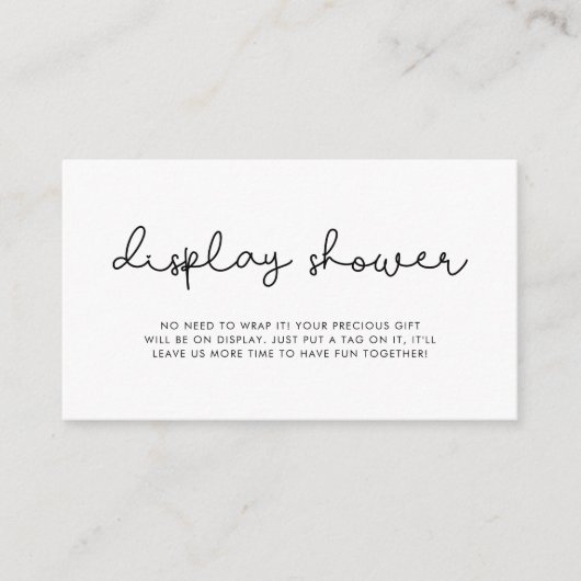 Niedliche Skriptanzeige Begleitkarte (Vorderseite)