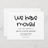 Niedliche Skriptverschiebung Postkarte (Vorne/Hinten)