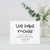 Niedliche Skriptverschiebung Postkarte (Stehend Vorderseite)