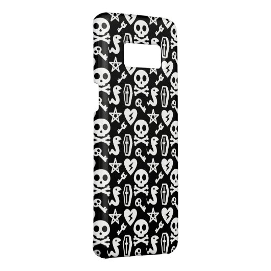 NIEDLICHE SKULL & CROSSBONES SCHWARZ UND WEISS HAL Case-Mate SAMSUNG GALAXY HÜLLE (Hinten/Rechts)