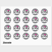 Niedliche Skully Stickers (Blatt)